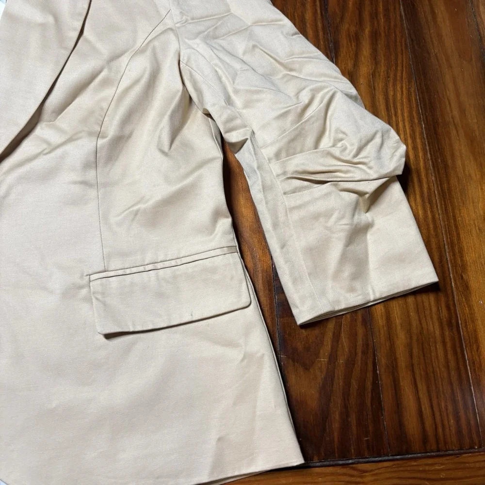 Tyler Boe Taylor Blazer Jacket Tan Flax New Sz 6 A1375
